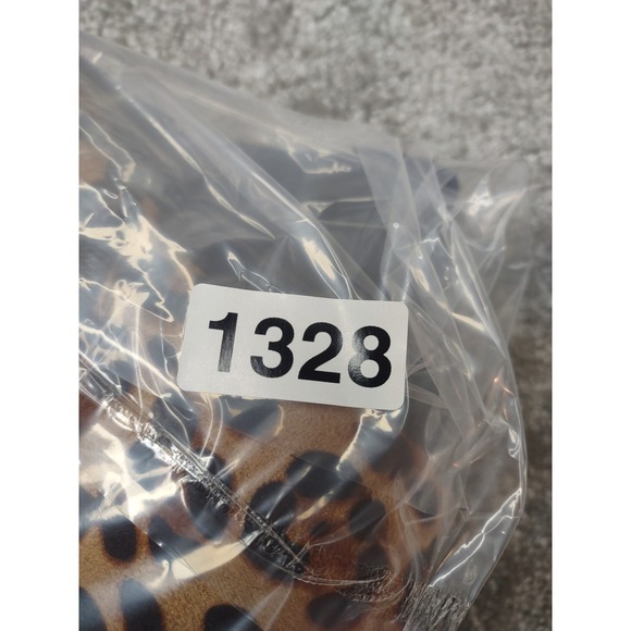 Jolimall NWOT  Leopard Print Ankle Boots Size 9 heels zip closure - Picture 7 of 7